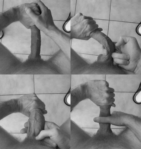 Flexión del pene para aumentar el tamaño del órgano